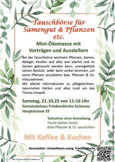 Tauschbörse für Samengut und Pflanzen, Grüner gockel Eichenu