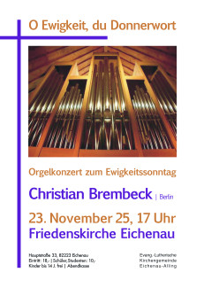 Orgelkonzert Ewigkeitssonntag