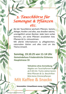 5. Pflanzentauschbörse