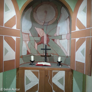 Flügelaltar im Gemeindesaal von Hubert Distler